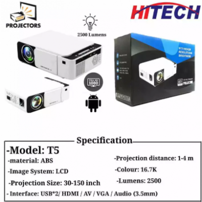 UNIC Led T5 Projector 2500 Lumen High Brightness Upto 150’
